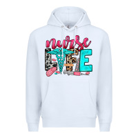 White nurse life Premium Hoodie - NancyCooperArtShop