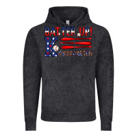 Vintage Black patriotic baseball kindergarten theme Vintage Hoodie - JahusDesignShop