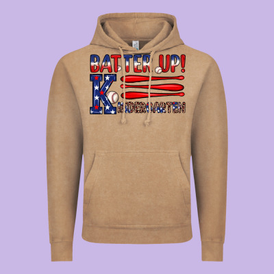 Patriotic Baseball Kindergarten Theme Vintage Hoodie Designed By Jahusdesignshop