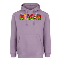 Lavender burger with coke and stars Heavyweight Hoodie - AdoDesignShop