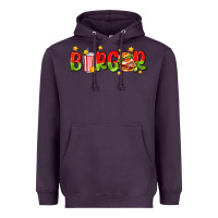 Plum burger with coke and stars Heavyweight Hoodie - AdoDesignShop