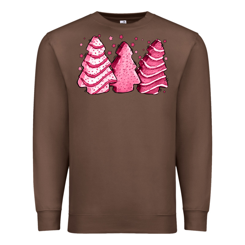Pink Christmas Cakes Premium Sweatshirt by Jasminsmagicworld | Teevron