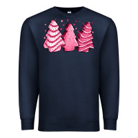 Navy pink Christmas cakes Premium Sweatshirt - Jasminsmagicworld