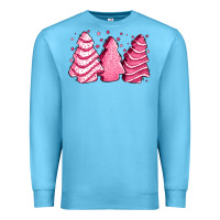 Ocean Blue pink Christmas cakes Premium Sweatshirt - Jasminsmagicworld