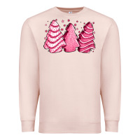 Pale Pink pink Christmas cakes Premium Sweatshirt - Jasminsmagicworld