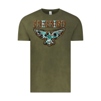 Vintage Olive thunderbird freebird Vintage Tee - texasbilliewilder