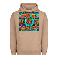 Pigment Burro Western Horseshoe And Arrow With Leopard And Serape Seamless Pattern Urban Hoodie - BundleAndBundleShop
