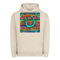 Pigment French Oak Western Horseshoe And Arrow With Leopard And Serape Seamless Pattern Urban Hoodie - BundleAndBundleShop