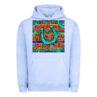 Pigment Grape Ice Western Horseshoe And Arrow With Leopard And Serape Seamless Pattern Urban Hoodie - BundleAndBundleShop