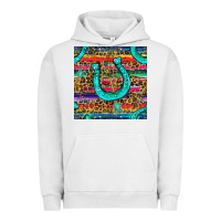 Pigment Lunar Rock Western Horseshoe And Arrow With Leopard And Serape Seamless Pattern Urban Hoodie - BundleAndBundleShop