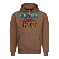 Chestnut caffeine before chaos Zipper Hoodie - HRA Design Shop