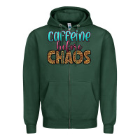Sports Green caffeine before chaos Zipper Hoodie - HRA Design Shop
