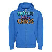 True Royal caffeine before chaos Zipper Hoodie - HRA Design Shop