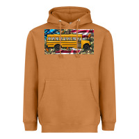 Meerkat school bus camouflage american flag license plate Heavyweight Hoodie - Artiststas