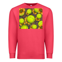 Cardinal tennis ball with sunflower and racket Premium Sweatshirt - BarkalooDesign