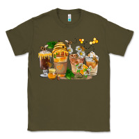 Army Green Honey Bee Coffee Cups Classic Tee - FaDigitalArtStudio