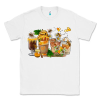 White Honey Bee Coffee Cups Classic Tee - FaDigitalArtStudio