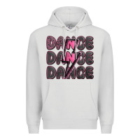 Dove Grey dance dance dance with lightning bolt Premium Hoodie - MaliasSmallBusiness