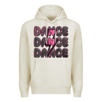 Oatmeal Heather dance dance dance with lightning bolt Premium Hoodie - MaliasSmallBusiness