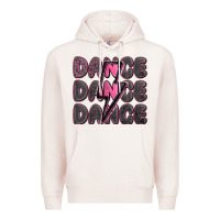 Pale Pink dance dance dance with lightning bolt Premium Hoodie - MaliasSmallBusiness