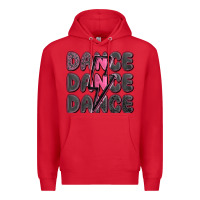 Red dance dance dance with lightning bolt Premium Hoodie - MaliasSmallBusiness