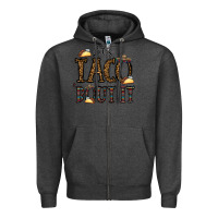 Charcoal Heather let's taco bout it Zipper Hoodie - CowhideDigitalArt