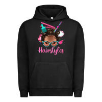 Pigment Black Afro Bantu Knots Hairstyles Messy Bun With Clasp Bbs Urban Hoodie - BundleAndBundleShop
