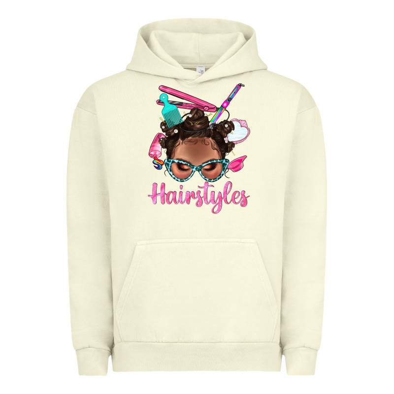 Afro Bantu Knots Hairstyles Messy Bun With Clasp Bbs Urban Hoodie by BundleAndBundleShop | Teevron