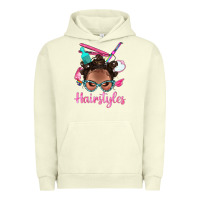 Pigment Pistachio Afro Bantu Knots Hairstyles Messy Bun With Clasp Bbs Urban Hoodie - BundleAndBundleShop