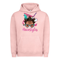 Pigment Salmon Afro Bantu Knots Hairstyles Messy Bun With Clasp Bbs Urban Hoodie - BundleAndBundleShop