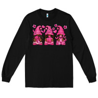Black breast cancer afro gnomies Long Sleeve Tee - texasbilliewilder