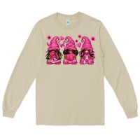 Mushroom breast cancer afro gnomies Long Sleeve Tee - texasbilliewilder