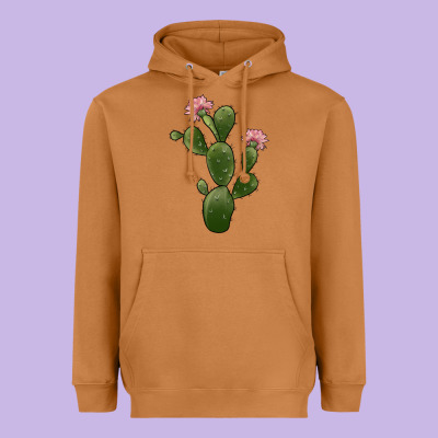 Cactus 2 Heavyweight Hoodie Designed By Jahusdesignshop