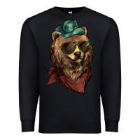 Black bear cowboy Premium Sweatshirt - NancyCooperArtShop
