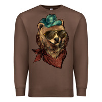 Chestnut bear cowboy Premium Sweatshirt - NancyCooperArtShop