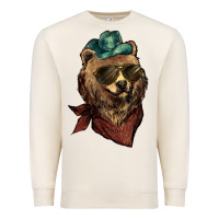 Sandshell bear cowboy Premium Sweatshirt - NancyCooperArtShop