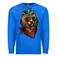 True Royal bear cowboy Premium Sweatshirt - NancyCooperArtShop