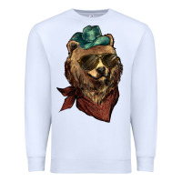 White bear cowboy Premium Sweatshirt - NancyCooperArtShop