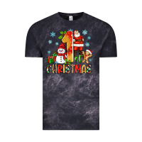 Cloud Black 1st christmas santa and snowman Vintage Tee - Zillion Design Studio