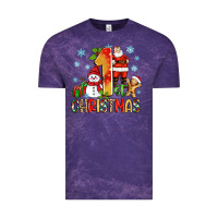 Cloud Purple 1st christmas santa and snowman Vintage Tee - Zillion Design Studio