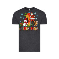 Vintage Black 1st christmas santa and snowman Vintage Tee - Zillion Design Studio
