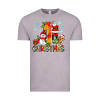 1st Christmas Santa And Snowman Vintage Tee | Teevron
