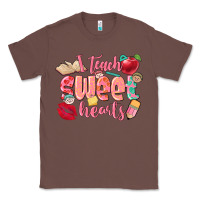 Chestnut i teach sweet hearts valentine's day teacher Classic Tee - FaDigitalArtStudio
