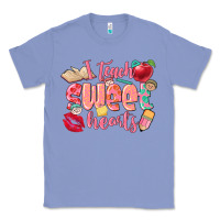 Colony Blue i teach sweet hearts valentine's day teacher Classic Tee - FaDigitalArtStudio