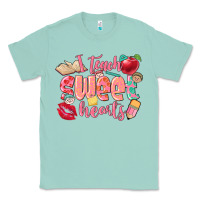 Seafoam i teach sweet hearts valentine's day teacher Classic Tee - FaDigitalArtStudio