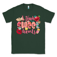 I Teach Sweet Hearts Valentine's Day Teacher Classic Tee | Teevron