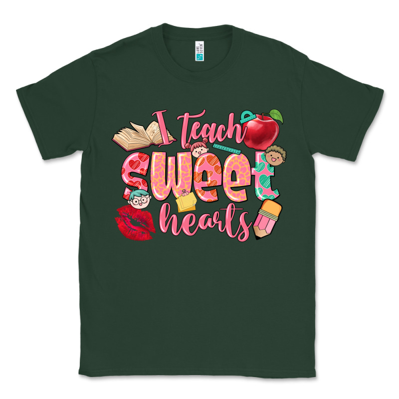 I Teach Sweet Hearts Valentine's Day Teacher Classic Tee by FaDigitalArtStudio | Teevron