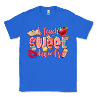 True Royal i teach sweet hearts valentine's day teacher Classic Tee - FaDigitalArtStudio