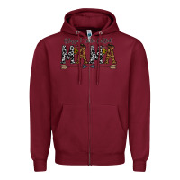 Burgundy mama to be called mama Zipper Hoodie - CowhideDigitalArt