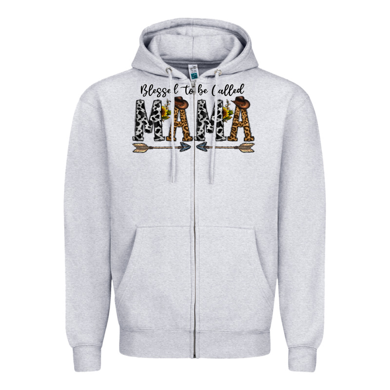 Mama To Be Called Mama Zipper Hoodie by CowhideDigitalArt | Teevron